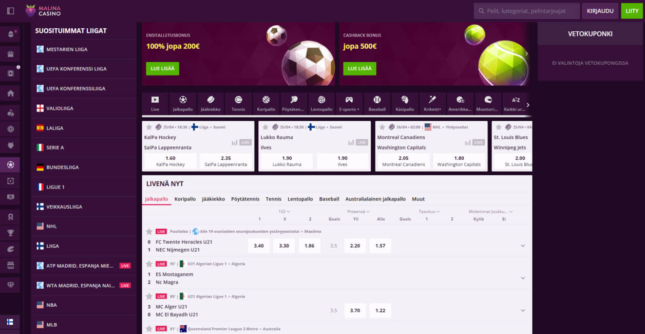 Malina Casino Brand Review 