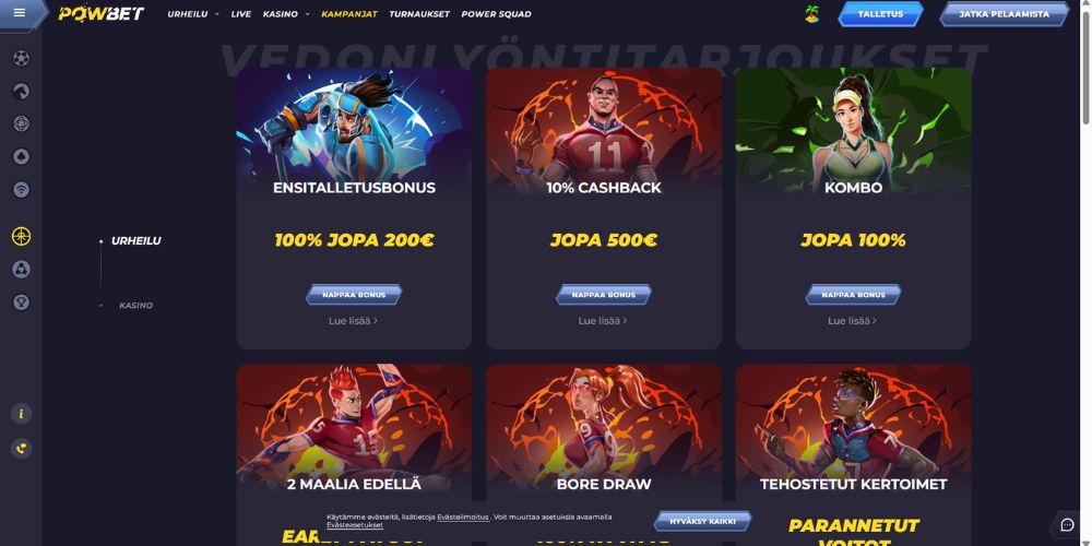 powbet kampanjat