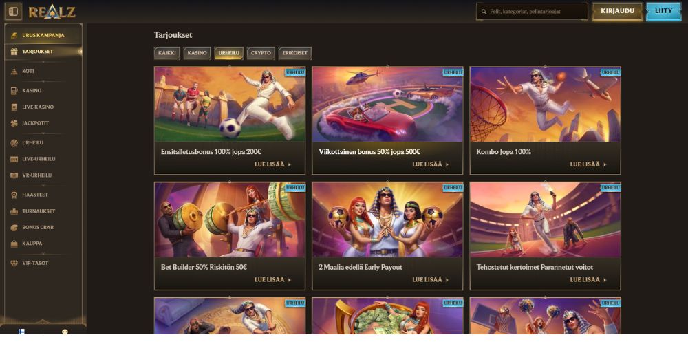 Realz Casino Kampanjat