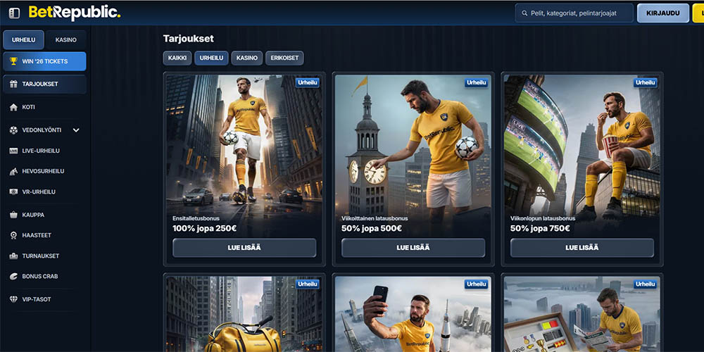 BetRepublic Kampanjat BetRepublic Kampanjat