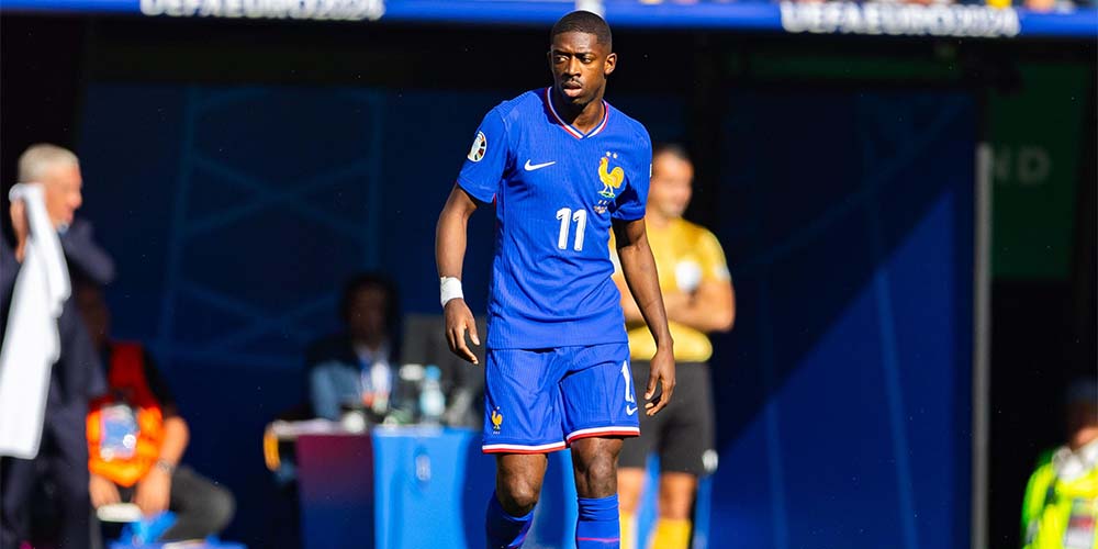 Ousmane Dembele on yksi ennakkosuosikkeihin lukeutuvan Ranskan isoista nimistä. Kuva: Mikołaj Barbanell / Alamy