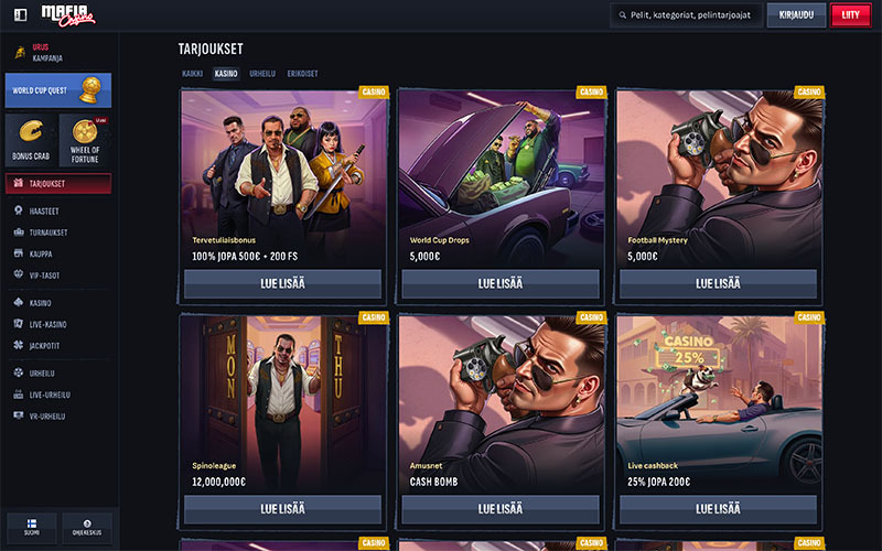 mafia-casino-tarjoukset