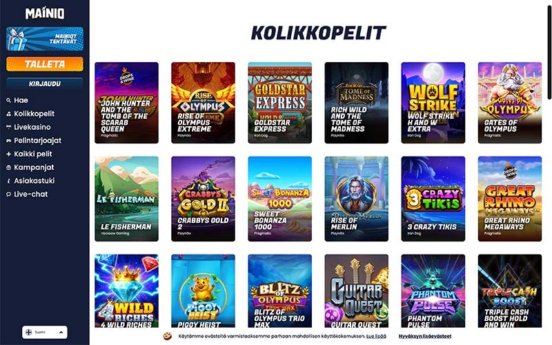 mainio-kasino-kolikkopelit