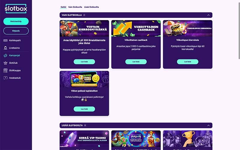 slotbox-kasino-kampanjat
