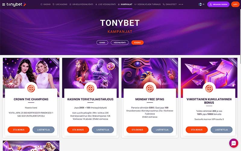 tonybet-casino-pelit