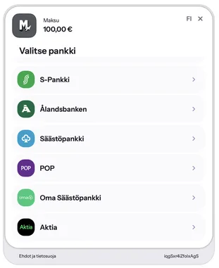Mainio Kasino talletusikkuna Mainio Kasino talletusikkuna pankkivalinnalla