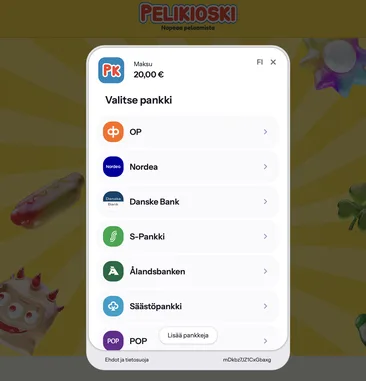 Pelikioski Casino talletusikkuna Pelikioski Casino talletusikkuna pankkivalinnalla