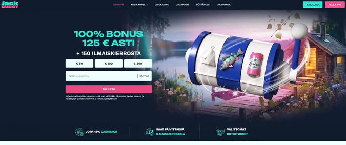 Jackburst Casino etusivu Jackburst Casino etusivu