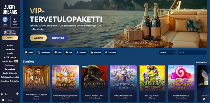 Lucky Dreams Casino etusivu Lucky Dreams Casino etusivu
