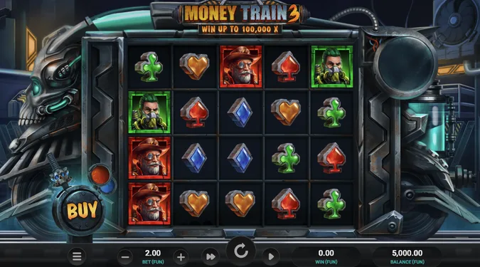 Suosituimpien kolikkopelien RTP ja bonuspelit Money Train 3 -kolikkopeli (Relax Gaming)