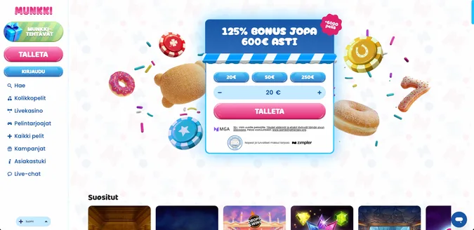 Munkki Casino etusivu Munkki Casino etusivu