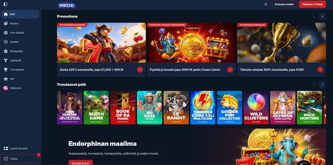 SpinTexas Casino etusivu SpinTexas Casino etusivu